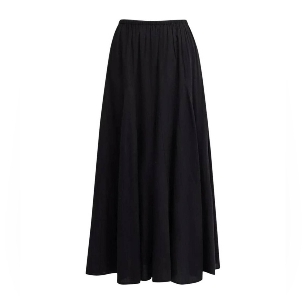 THE GREAT. the godet skirt in black Sz2